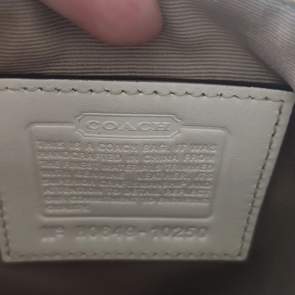 Coach Signature Monogram Crossbody Bag - Picture 8 of 10